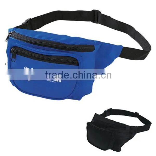 Custom Fanny Pack Lightweight 210D Polyester Waist Fanny Packs With Water Bottle Holder