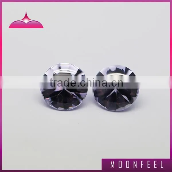 Lavender round cz diamonds