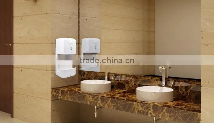 Factory wholesale CE CCC ROHS high quality 850W automatic hand dryer toilet wall mounted YK6901