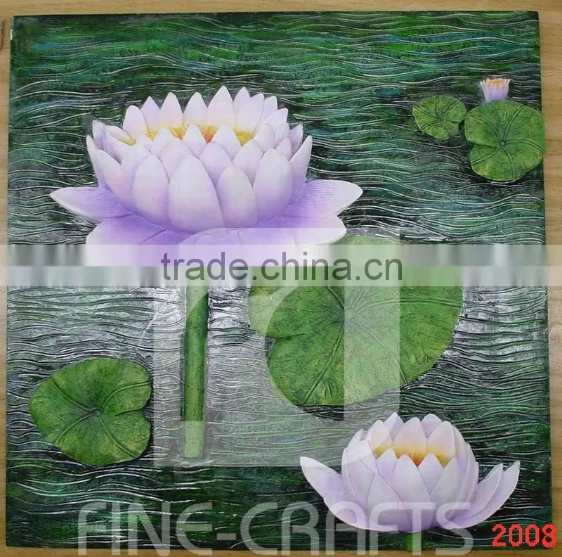 Resin wall decoration of home decor flower plaque