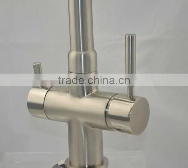 High Quality Brushed Nickle Brass Kitchen Faucet Mixer Filter Water Taps