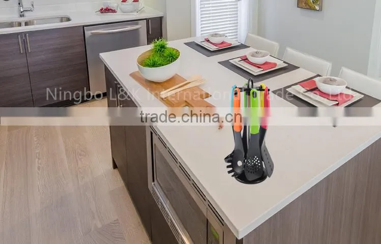 Food grade rainbow handle nylon Kitchen utensil set/cooking utensil