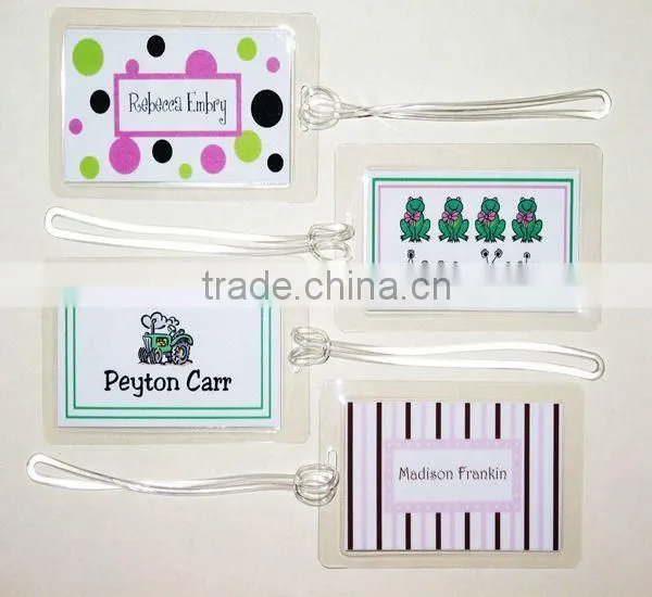 soft pvc luggage tag