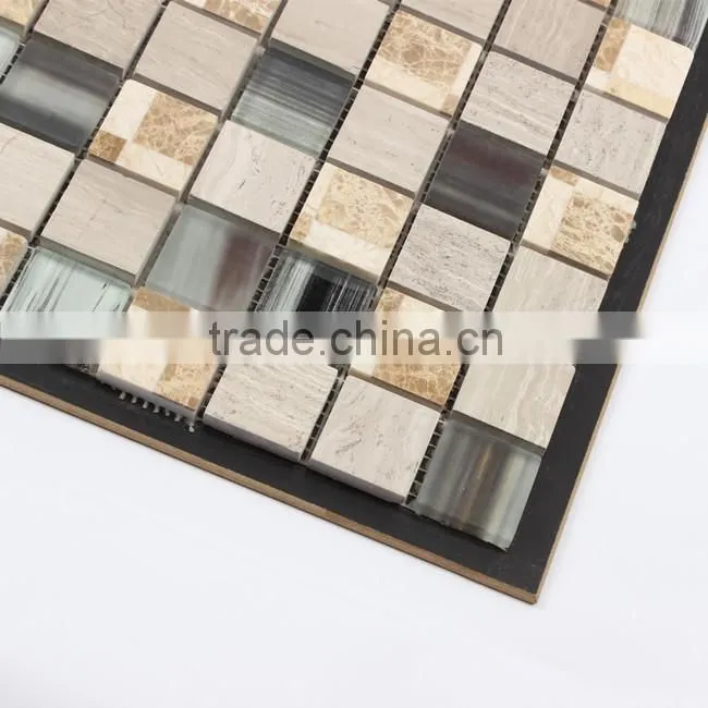 chinese rectangular Resin stone mosaic tile