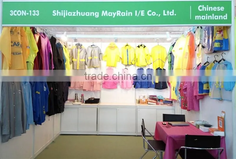 pvc adult waterproof long rain jacket raincoat