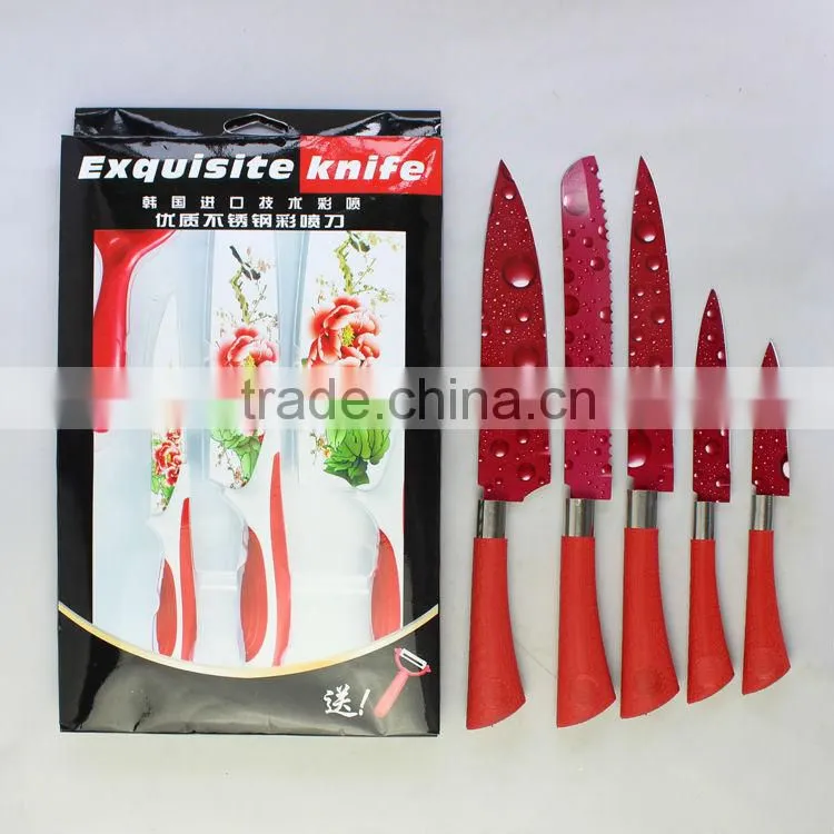 5pcs stainless steel flower printing knife