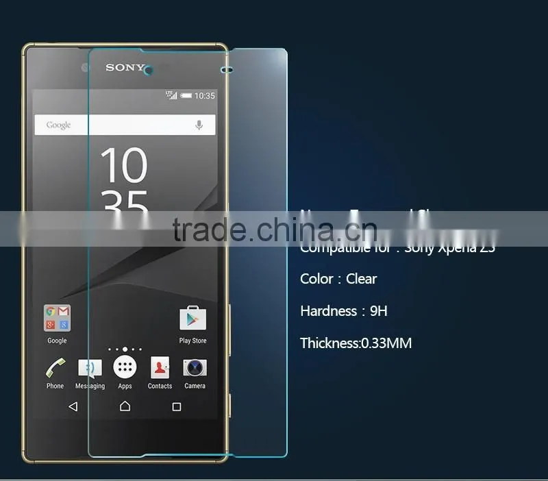 Best price,high quality for Sony Xperia Z5 tempered glass screen protector