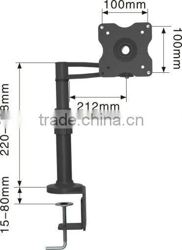 Desk lCD LED screen with vesa100*100MM table mounting bracket