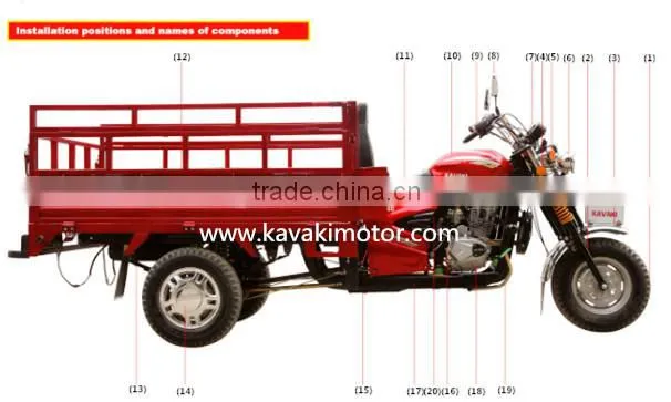 Three Wheel Mobility Garbage Tricycle For Trash Rubbish Litter Collection