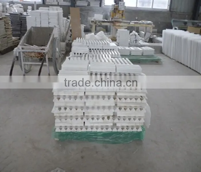 Pure white marble border