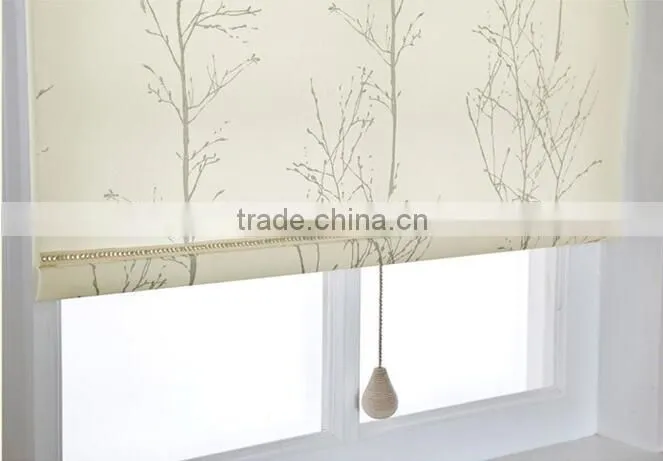 Motorized roller blind for hotel living room