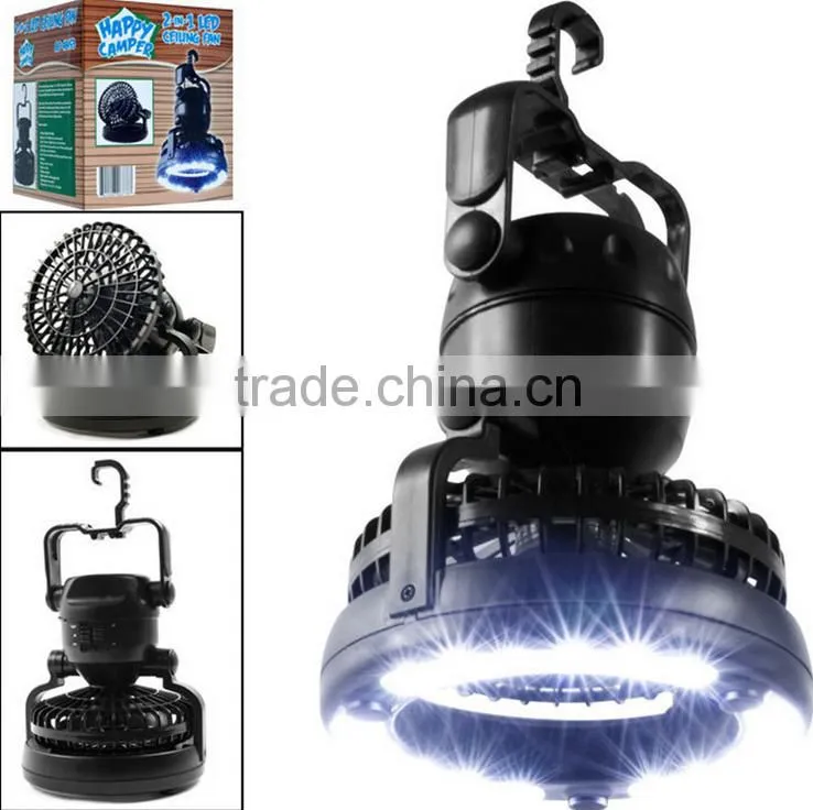 (130449) Hot Selling Portable ABS Material Campling Light with Fan