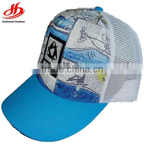 Custom kids cartoon foam trucker caps and hats