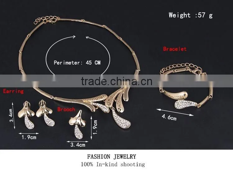 Wholesale African Costume Jewelry Set Jewelry Set For Wedding 18 Carat Gold Jewelry Sets