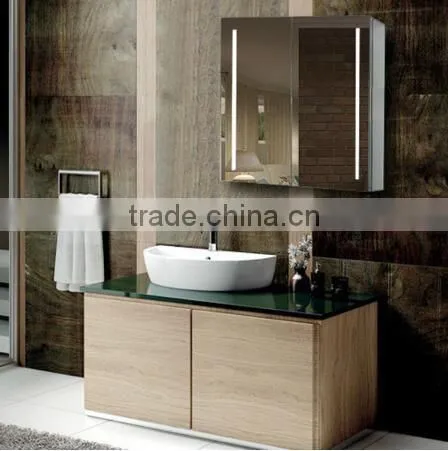 Hot selling backlit toilet mirror cabinet