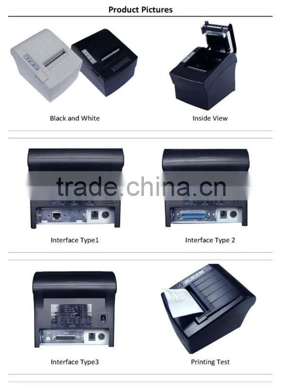 High speed thermal printer/ impresora termica Support Cash drawer drive