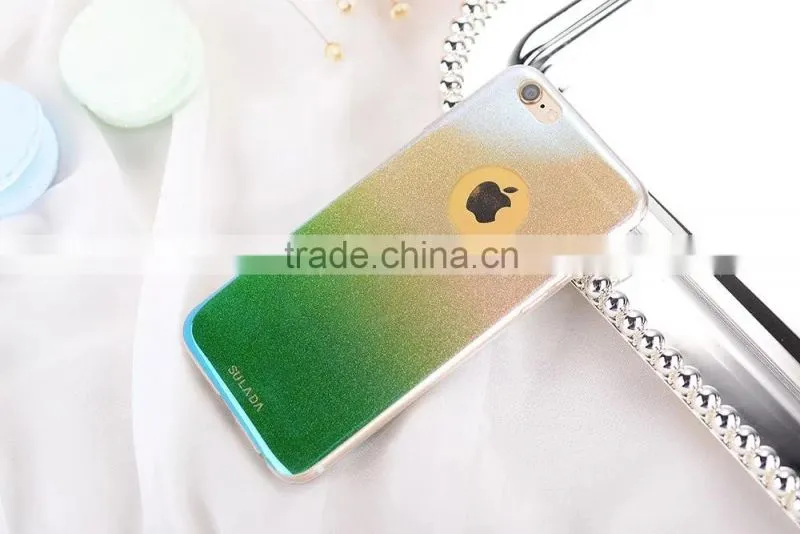Gradient Glitter rhinestone Bling Case for iPhone 6Plus Soft TPU Rubber Back Cover for iPhone 6s Plus SLD Star Series MT-5804