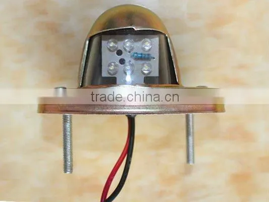 24v license plate light for truck/trailer with 6led lights,led front light for 2014