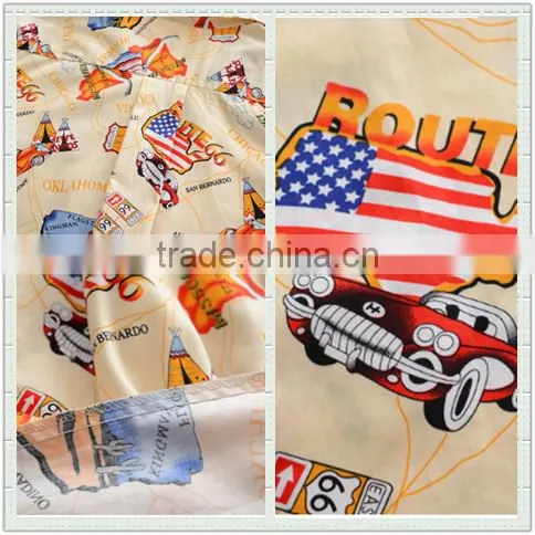 100% cotton hawaiian costume set casual comfortable beach shirts 2XL 3XL colorful sunshine Alibaba China hawaiian shirts