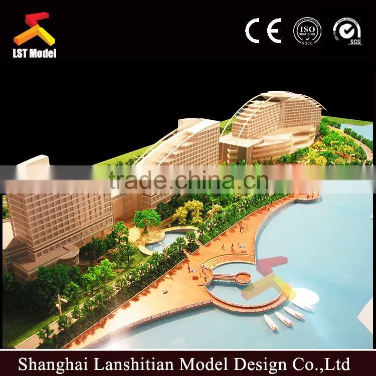 1:150 scale apartment building modern house models