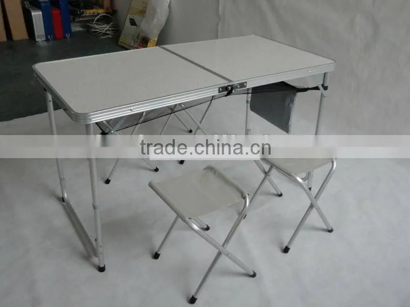 fold up Barbecue BBQ side Table with iron pan&lamp holder