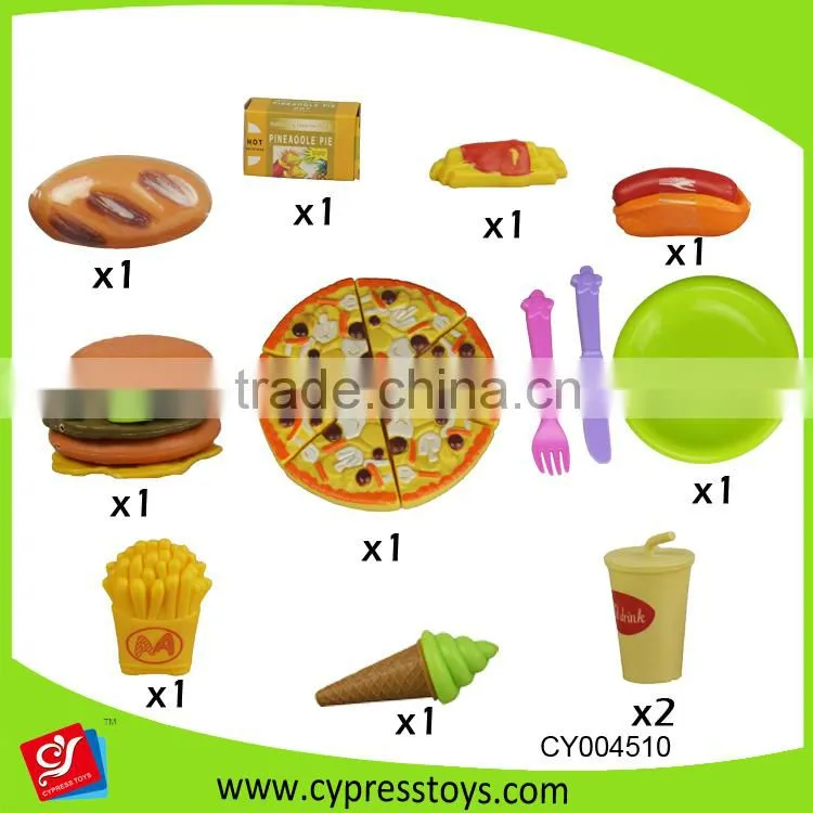 Simulation pizza food platter cutting food toy set for preschool kids