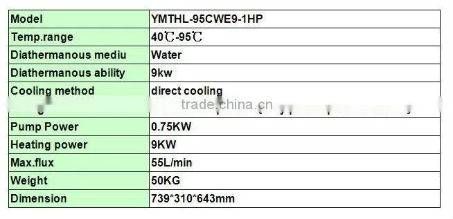 Water mould temperature controller YMTHL-95CWE9-1HP