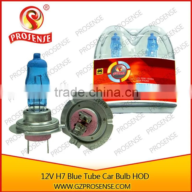Super White Automotive HOD H7 12V 55W Halogen Bulb (Light blue tube and cap with fine package)