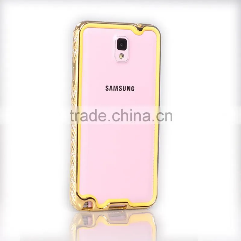Two Piece Design Mental+TPU Phone Case for Samsung Note 3