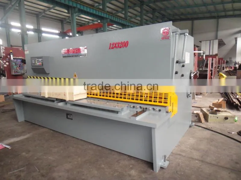 qc12y-12mm 13mm x 3200mm 3100mm hydraulic swing beam steel plate shears