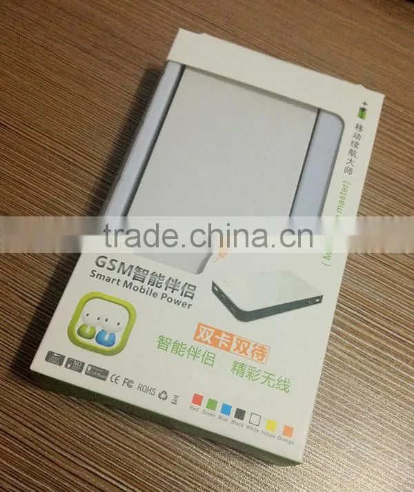 Kmate Dual Card Dual Standby Bluetooth Adapter with 3300mAh Battery for mobile phone and tablet