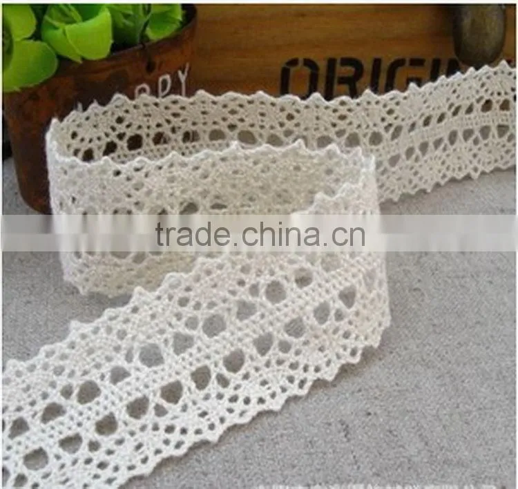 Alibaba china unique 100% cotton lace trimmings