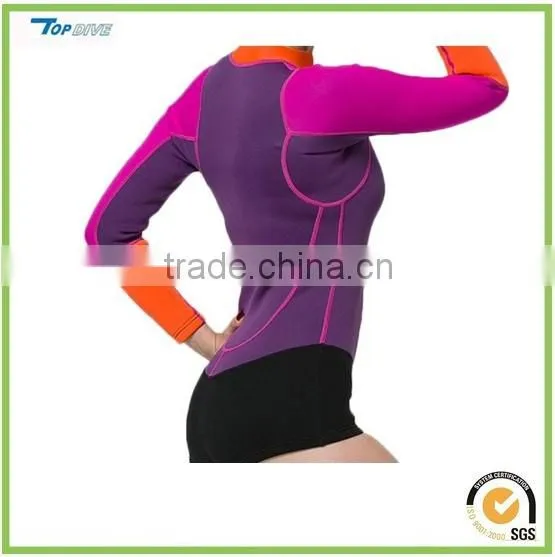 neoprene Swimsuit for Women Long Sleeve Swimming T-Shirt