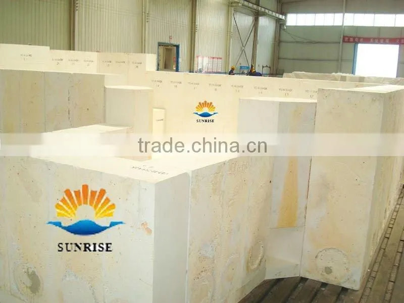 Refractory lining material fused cast AZS brick