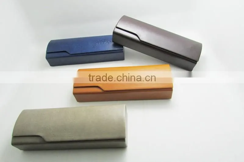Custom PU leather fancy personalized Folding Reading Glasses Case from China factory