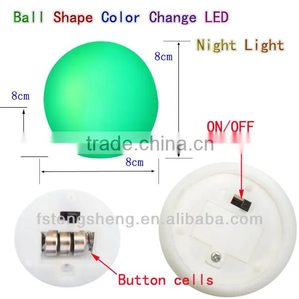 LED light source color changing cute gift glow ball for children