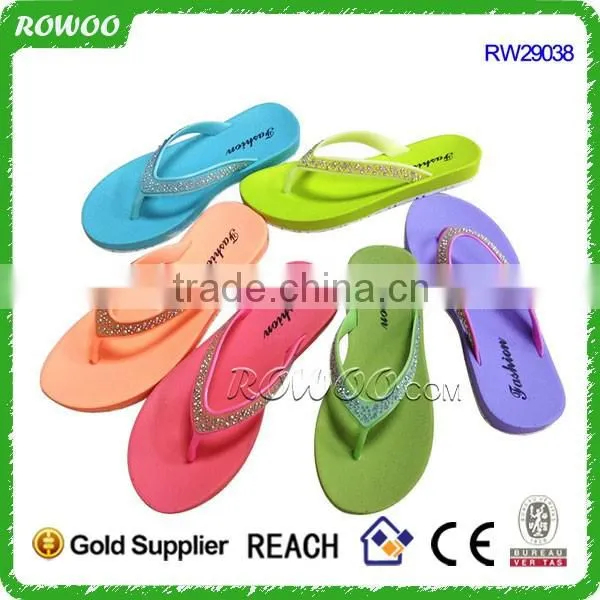 Fancy popular solid color New summer cheap flip flops