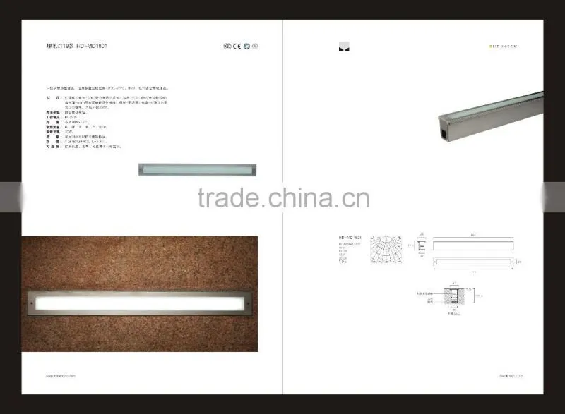 IP67 Length customized LED CE RoHs outdoor car park underground lamp