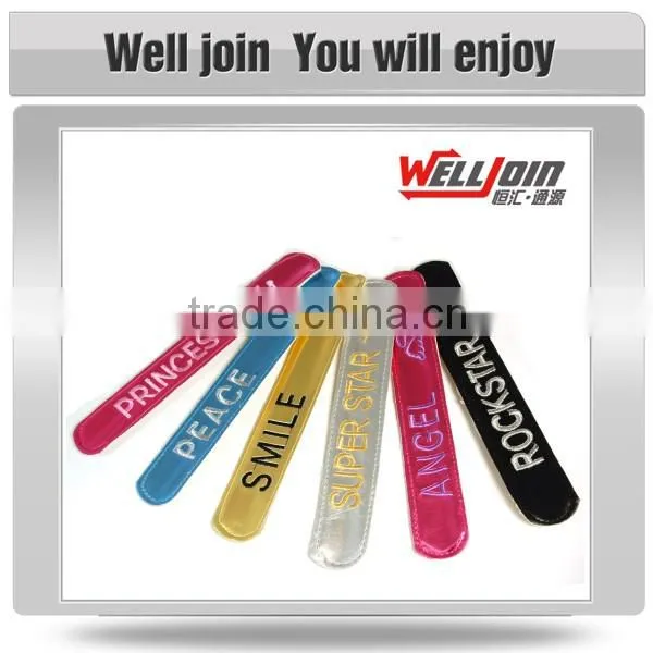 Promotional Customized Logo Cheap Reflective Slap Band