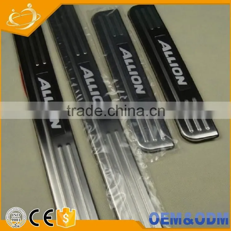 After the guard forwish,,back pedal Car LED illuminated door sill plate for prius, LED step scuff plate for TOYOTA WISH