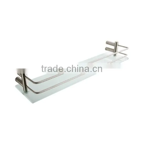China Supplier Brass Toilet Accessories Bathroom Shelf bathroom glass shelf