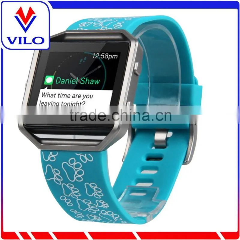 Replacement Band For Fitbit Blaze Accessory Silicone Rubber Wristband Bracelet Sport Strap Adjustable Watchband For Fitbit Blaze