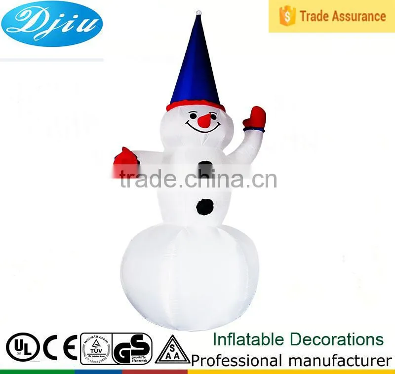DJ-171 Inflatable Pointy hat christmas snowman air blown outdoor garden decoration