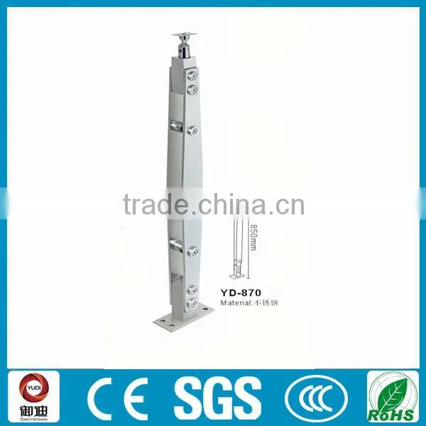 Heavy duty 304/316 stainless steel stair railing for balcony