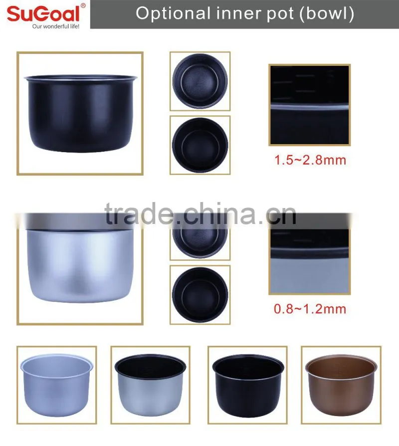 2015 SuGoal high quality rice cooker with stainless steel inner pot
