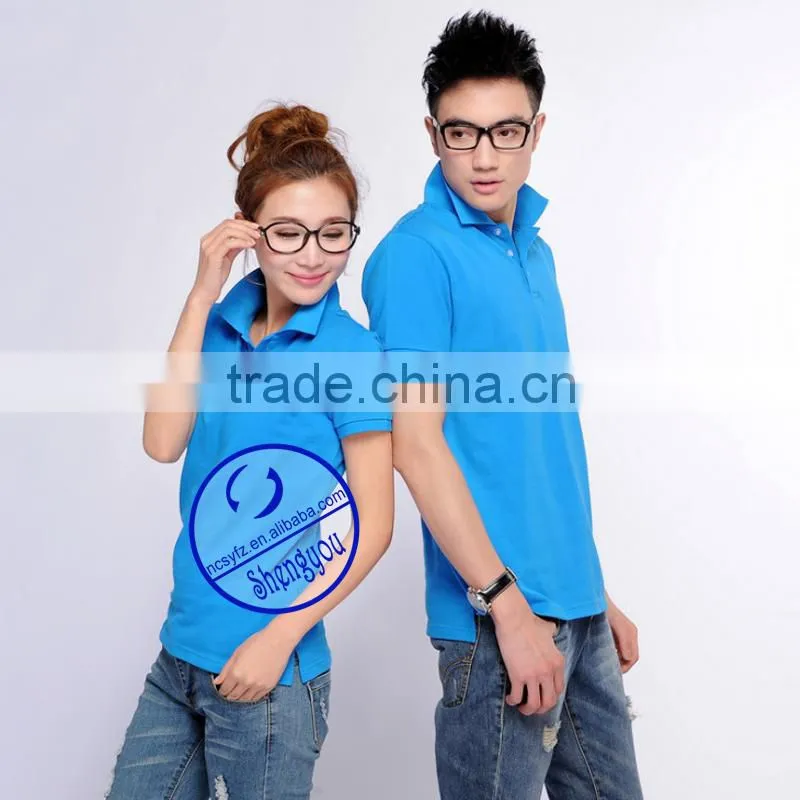 wholesale custom couple polo shirt design factory china