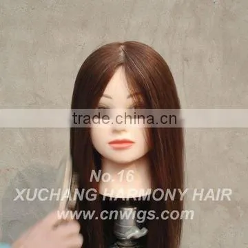 Male/Female human hair training head/natural hair training mannequins head