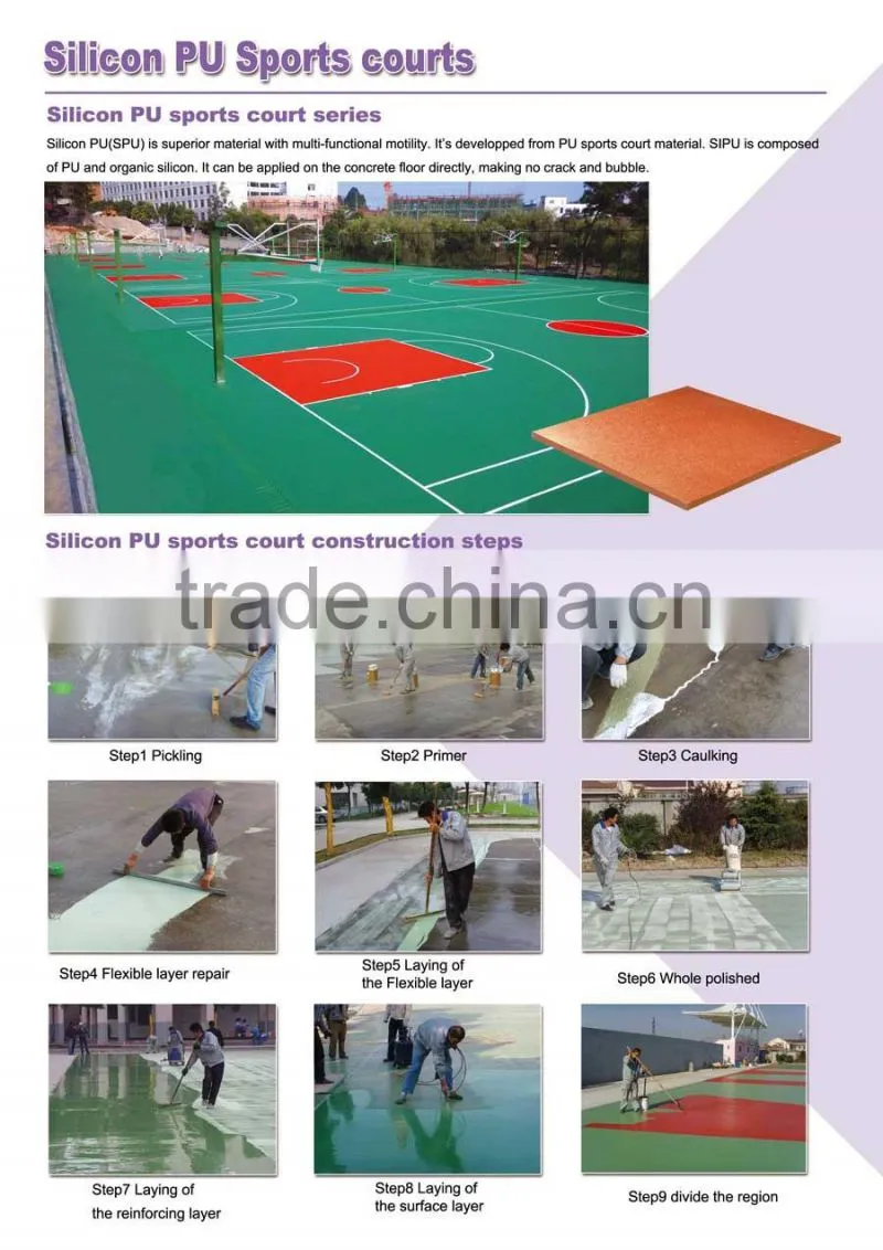 SI PU paddle court PU paddle tennis court /wholesale