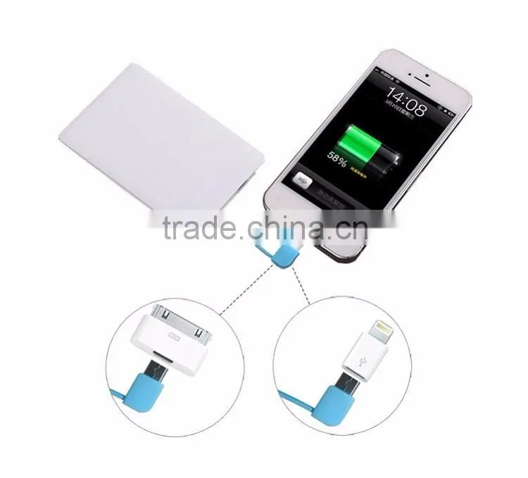 Portable Power Bank Ultra slim design high Capacity metal power charger