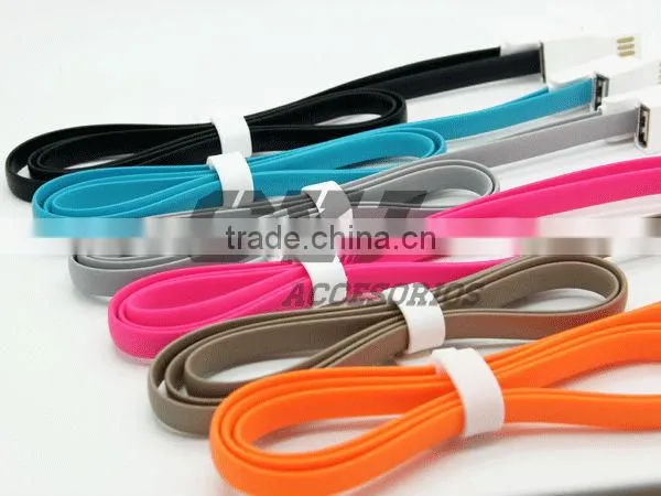2 in 1 led light micro usb data cable for mobile phone